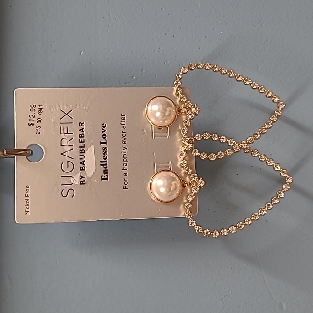 Sugar Fix By Baublebar Endless Love Heart Earrings